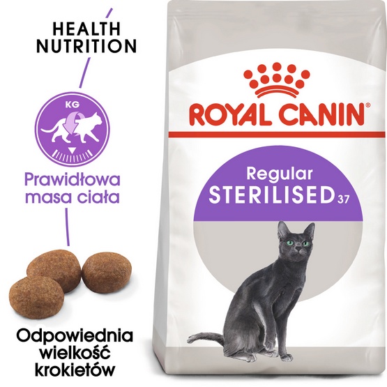 Royal Canin Cat Sterilised 37 Feline Health Nutrition sucha karma dla kotów sterylizowanych waga 400 g