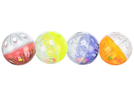 Trixie 4166 Set of Rattling Meatballs, Plastic 4pcs 4011905041667