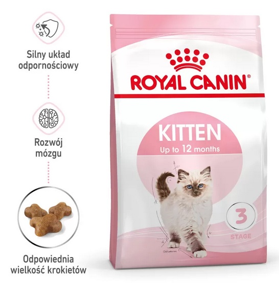 Royal Canin Kitten, 2 kg + Kitten Instinctive w sosie