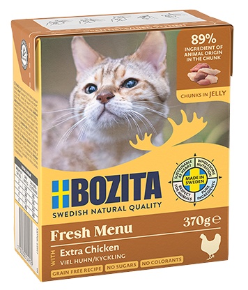 BOZITA Kawałki w galaretce z dużą ilością kurczaka 370g