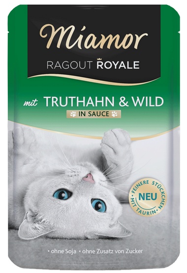 Miamor Ragout Royale w sosie, 22 x 100g - Indyk z dziczyzną