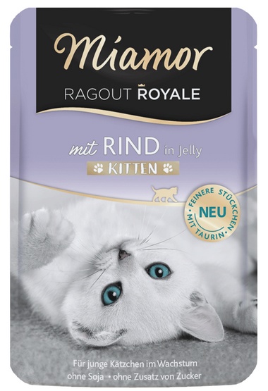 Miamor Ragout Royale Kitten z Wołowiną Saszetka 100g 3141
