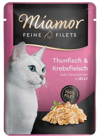 Miamor Feine Filets tuńczyk z krabami - Saszetka 100g