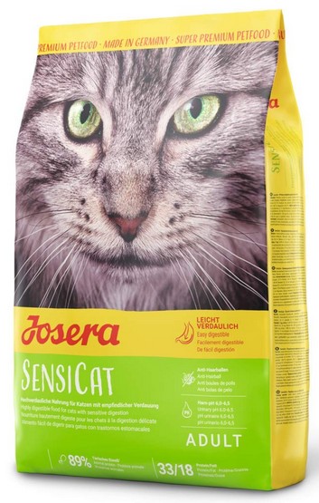 JOSERA SENSICAT 10KG Karma dla kotów z wrażliwym układem trawiennym