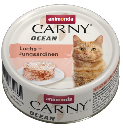 Animonda Carny OCEAN z łososiem i młodymi sardynkami 80g