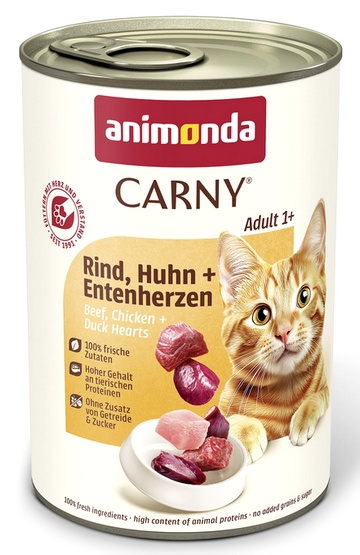 Animonda Cat Carny Adult smak: kurczak i kaczka 400g puszka