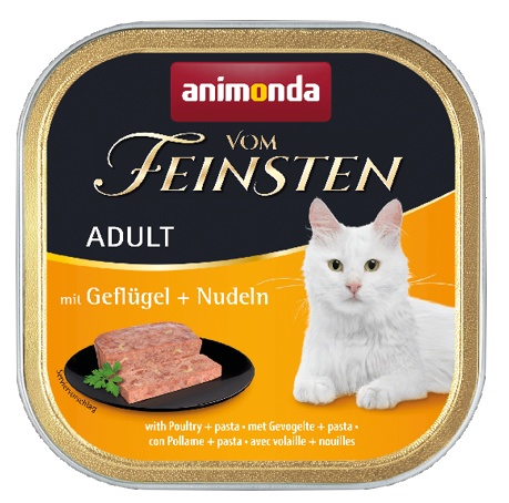 Animonda Vom Feinsten CAT Adult Drób z makaronem 100g Pakiet