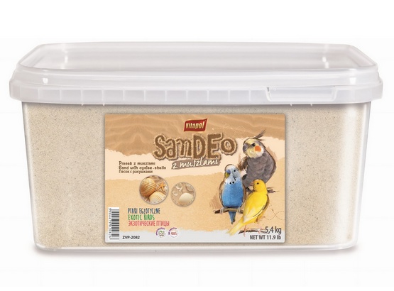 Vitapol Piasek dla ptaków z muszlami wiadro 3L / 5,4kg [2082] 6023