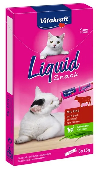 Vitakraft Liquid Snack 6x15g 1szt. wołowina 23521 TSA