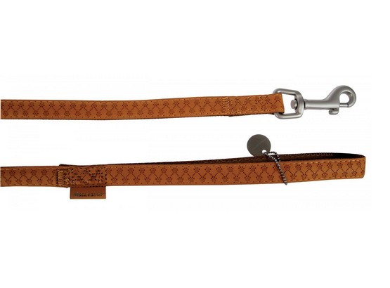 Zolux Smycz Mac Leather 120 cm Żółta [522015JA] 6259