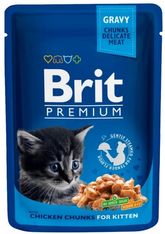 Brit Premium Cat Kitten Kurczak Saszetka 100g 11390