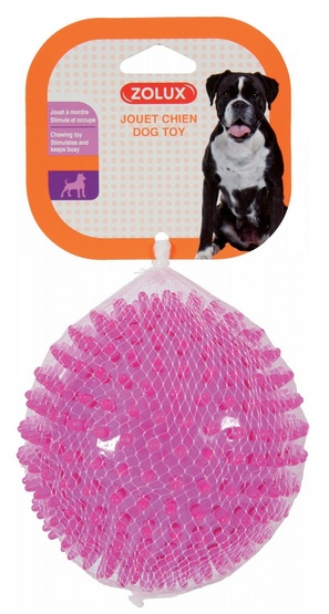 Zolux Piłka gumowa z kolcami Pop z dźwiękiem 13cm PZOL104
