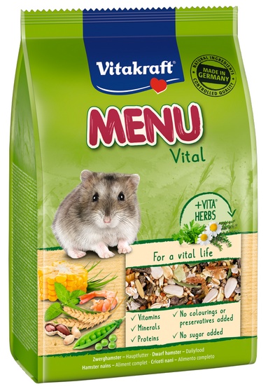 Vitakraft Menu pokarm pełnowartościowy dla chomików karłowatych 400g
