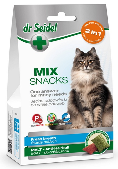 Dr Seidla l Smakołyki Dla Kotów 2W1 Malt/Oddech 60G 12476