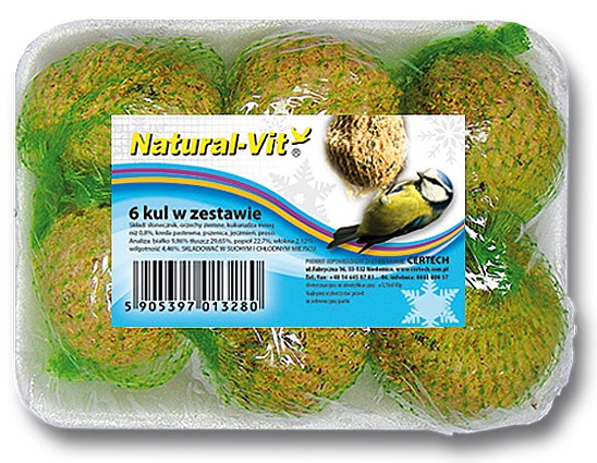 Certech Kule zimowe 90g tacka 6szt 11136