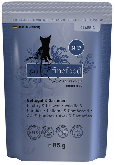 Catz Finefood N.17 Drób i Krewetki saszetka 85g / 4260101762245