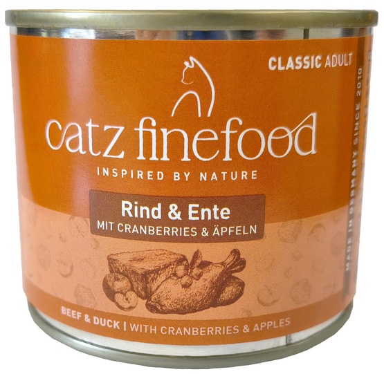 Catz Finefood N.23 Wołowina i Kaczka puszka 200g / 4260101762344