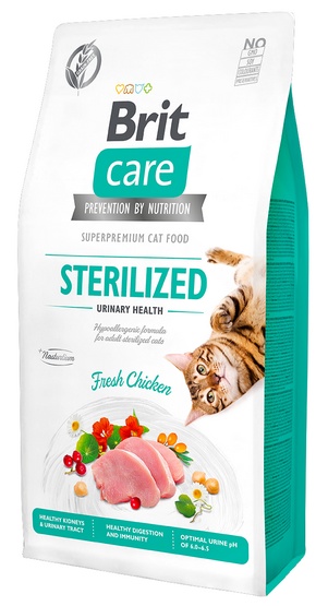 Brit Care Cat Grain Free Sterilized Urinary Health 7 kg