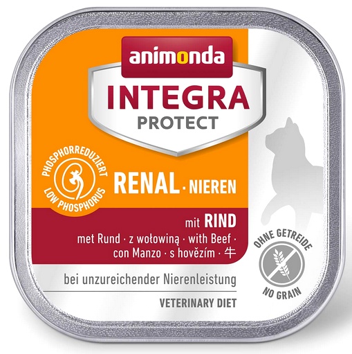 Animonda Integra Protect Nieren dla kota - z wołowiną tacka 100g 14423