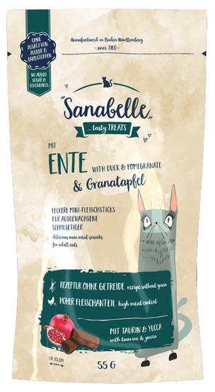 Sanabelle Snack Kaczka & Granat 55G