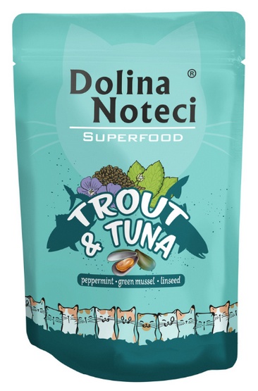 Dolina Noteci Superfood pstrąg i tuńczyk saszetka 85g 41789-uniw