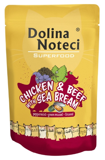 Dolina Noteci Superfood kurczak i wołowina z doradą saszetka 85g 41793-uniw