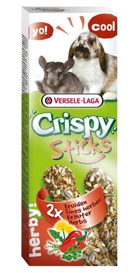 Versele-Laga Kolby dla królików i szynszyli z ziołami Crispy Sticks Rabbit&Chinchilla Herbs, 110 g