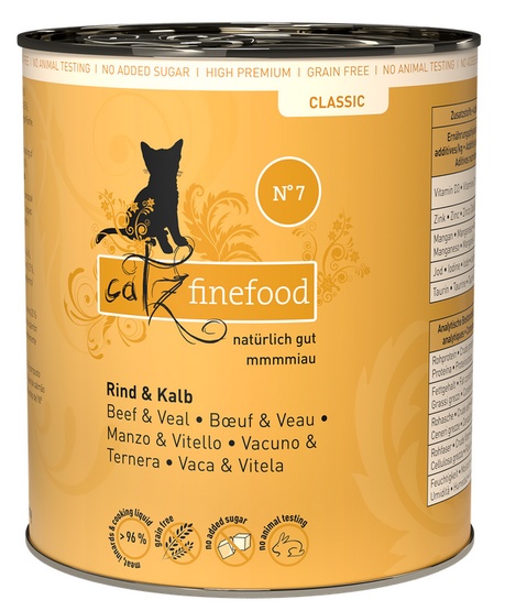 Catz Finefood N.07 Cielęcina puszka 800g / 4260101763006