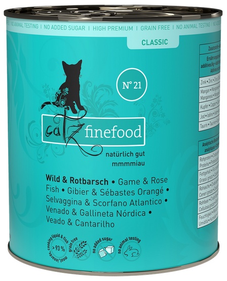 Catz Finefood N.21 Dziczyzna i Karmazyn Puszka 800g 12082