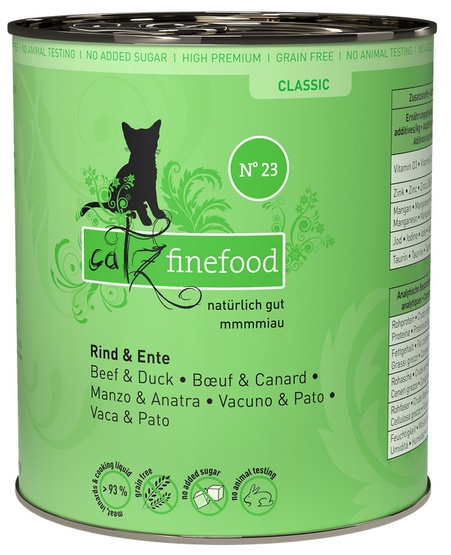 Catz Finefood N.23 Wołowina I Kaczka Puszka 800G