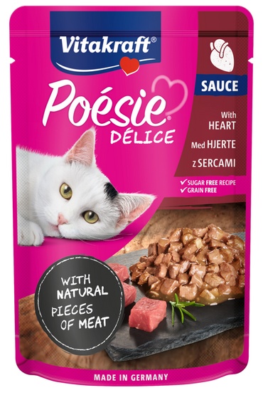 Vitakraft Poésie Deli Sauce serca 85g