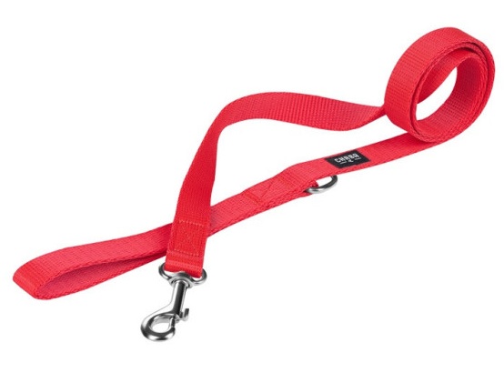 Chaba Smycz taśmowa kolor czerwony 16mm 130cm