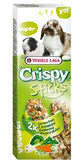 Versele-Laga Crispy Sticks Rabbit & Guinea Pig Vegetables Kolby Dla Królików I Świnek Z Warzywami 110G