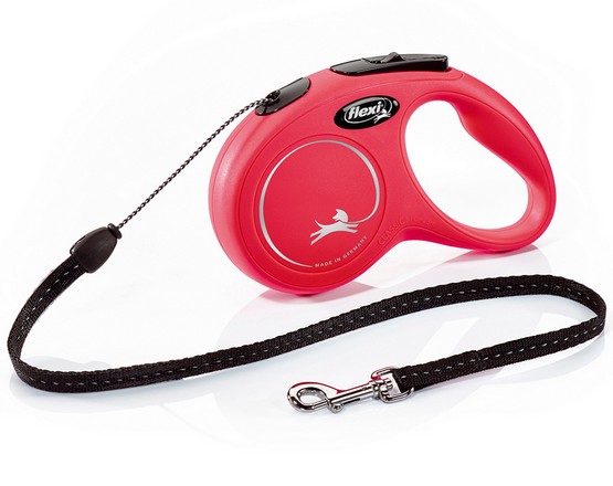 Flexi New Classic linka S do 5m czerwona - Smycz automatyczna 802250