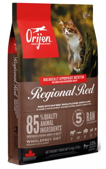 ORIJEN Regional Red Cat biologicznie odpowiednie jedzenie dla kota waga 5.4 kg