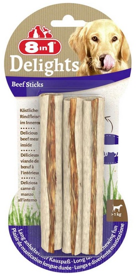 8IN1 1 Beef Delights Sticks 3Szt