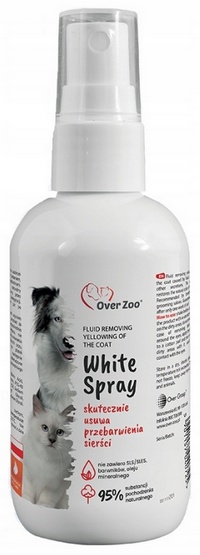 Over Zoo White Spray - Płyn usuwający zażółcenia 100ml