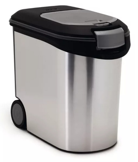 Curver Pojemnik na karmę dla zwierząt, 12 kg, 35 L, srebrny 794073 Beeztees
