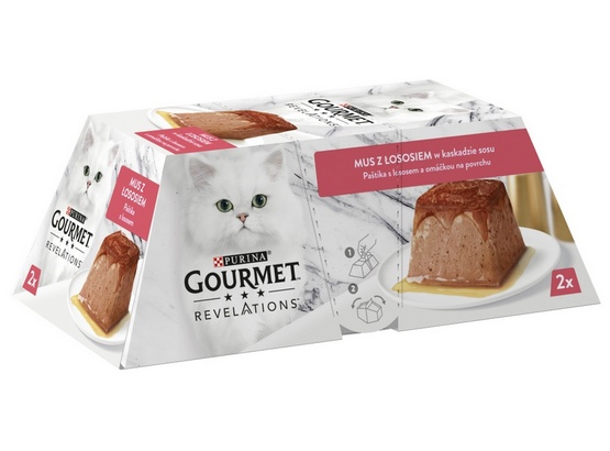 Purina Gourmet REVELATIONS Mus Łosoś 2X57g)