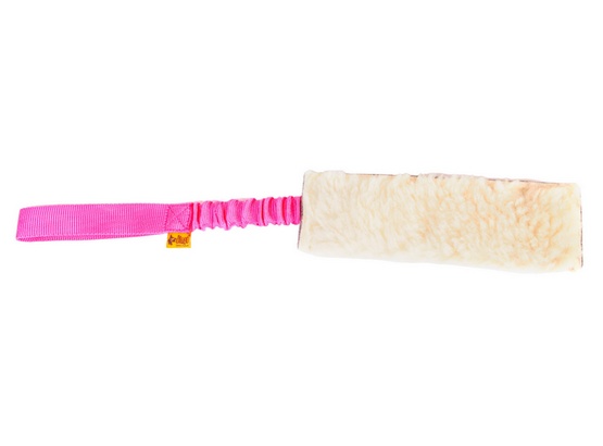 Dingo Zabawka Gryzak Bungee Z Wełny 6X20CM Różowy