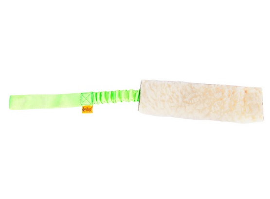 Dingo Zabawka Gryzak Bungee Z Wełny 6X20CM Zielony