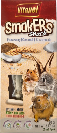 Vitapol SMAKERS DLA GRYZONI - KOKOSOWY 2SZT [1135] 5860