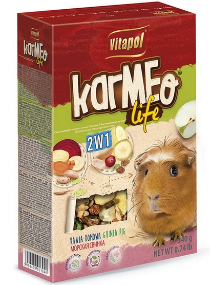 Vitapol Pokarm Dla Świnki Morskiej 2W1 Owocowo-Warzywny 340G