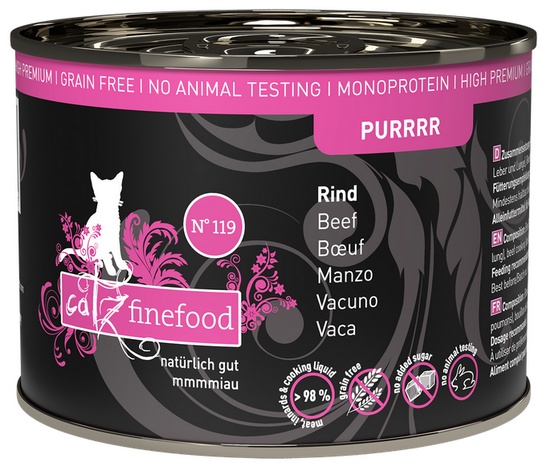 Catz Finefood Purrrr Nr 119 wołowina 200g