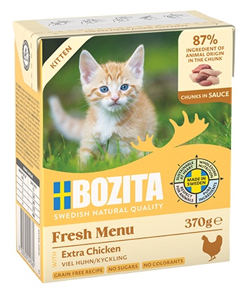 Bozita karma dla kotów kawałeczki mięsa w sosie Kitten 370g 4936