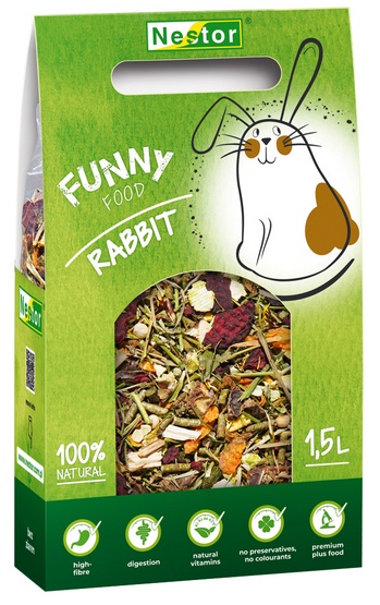 Nestor POKARM 1500ML KRÓLIK FUNNY FOOD 480g