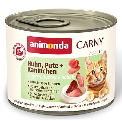 Animonda Carny Carny Adult Kurczak + Indyk + Królik puszka 200g MS_15766