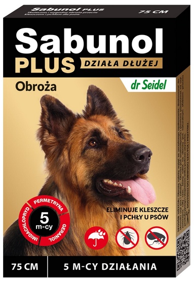 dr Seidla Sabunol Sabunol PLUS biobójcza p kleszczom i pchłom rozm 75cm