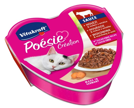 Vitakraft Poesie sos wołowina z marchewką tacka 85g MS_15941