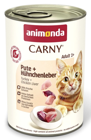 Animonda Carny Carny Adult 6 x 400 g Indyk i wątróbki kurze